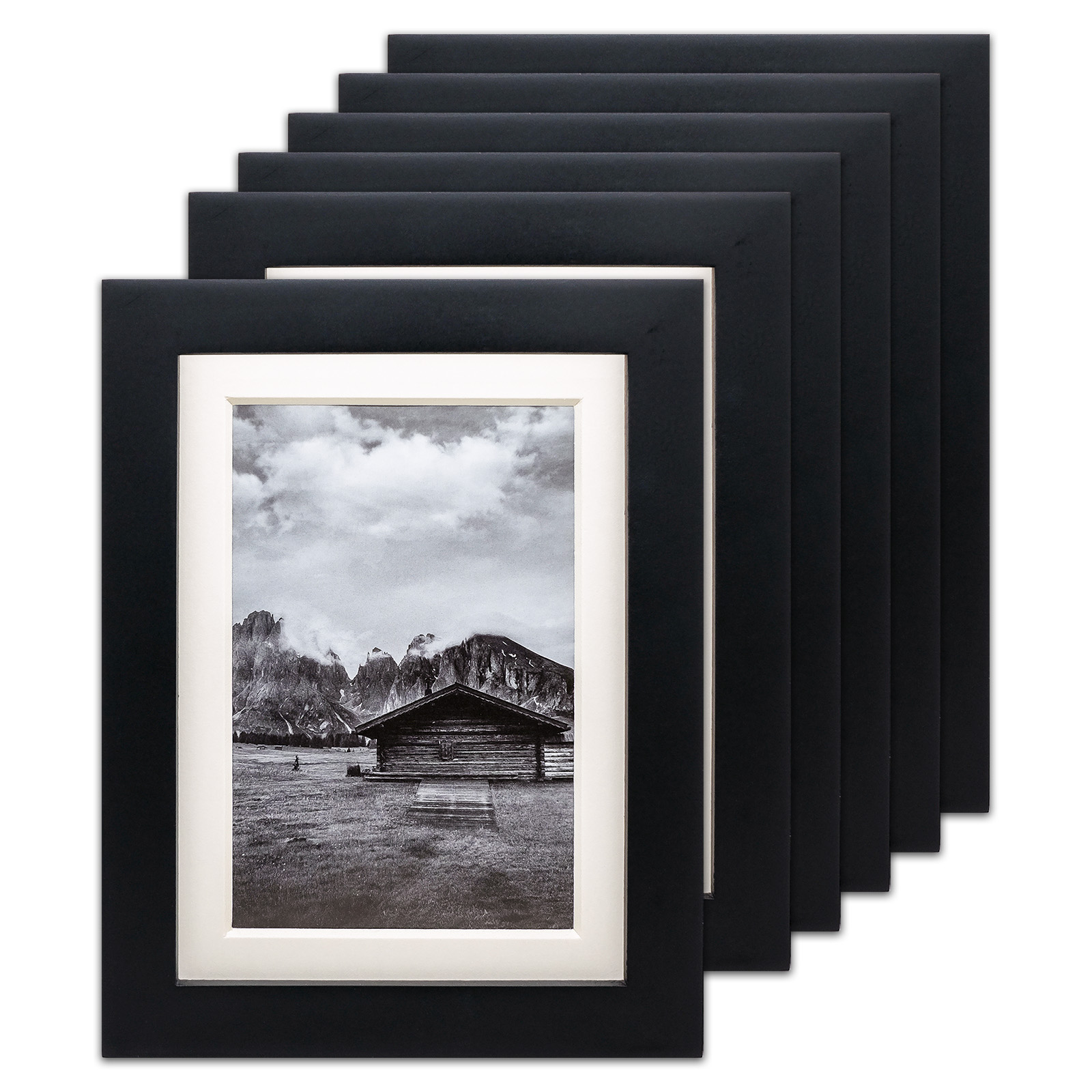 THE DISPLAY GUYS Square Profile Picture Frame Wood Picture Frame £