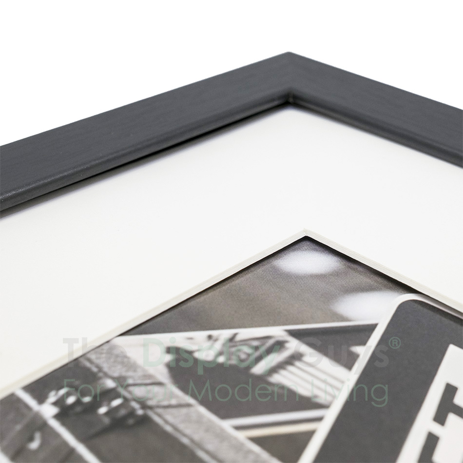 The Display Guys 12Pack Black Wooden Square Profile Collage Picture