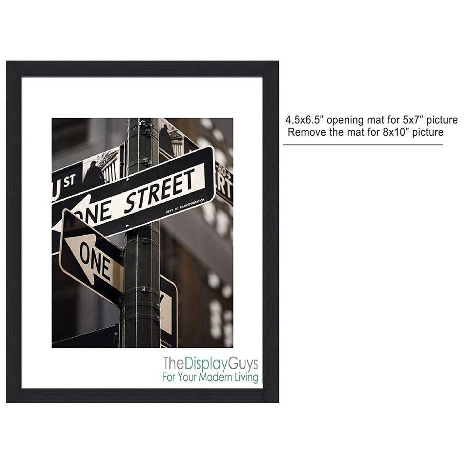 The Display Guys 12Pack Black Wooden Square Profile Collage Picture