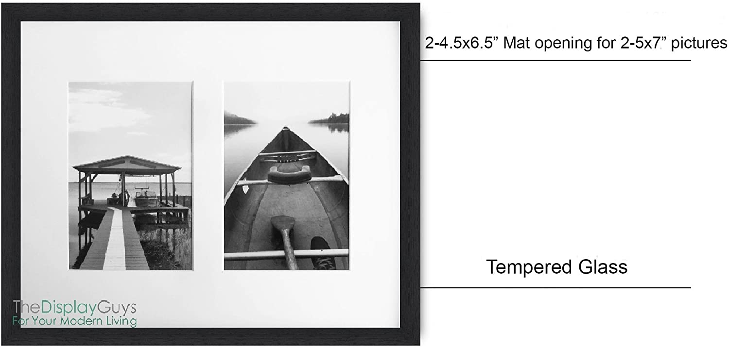 The Display Guys 12Pack Black Wooden Square Profile Collage Picture